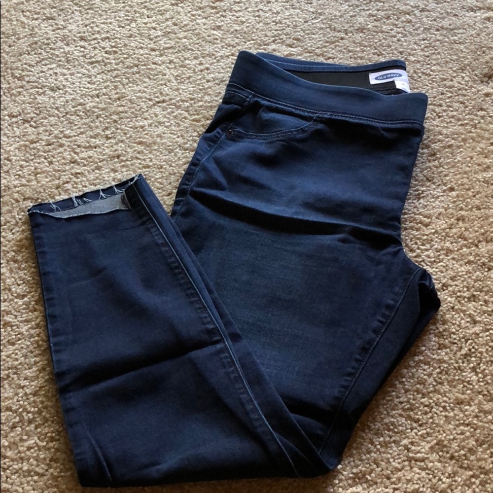 Old Navy Dark Rockstar Jeggings SZ 14